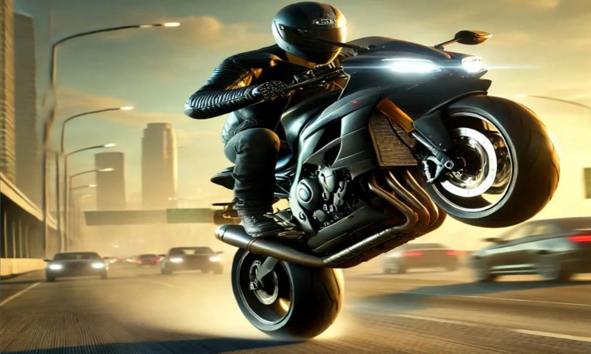 how to perform wheelies in traffic rider