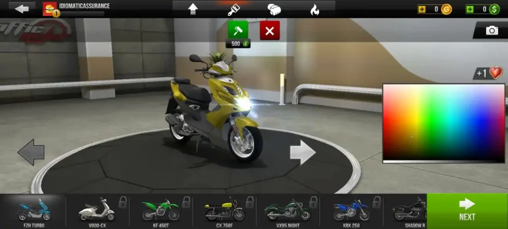 How to Customize Your Bike in Traffic Rider 