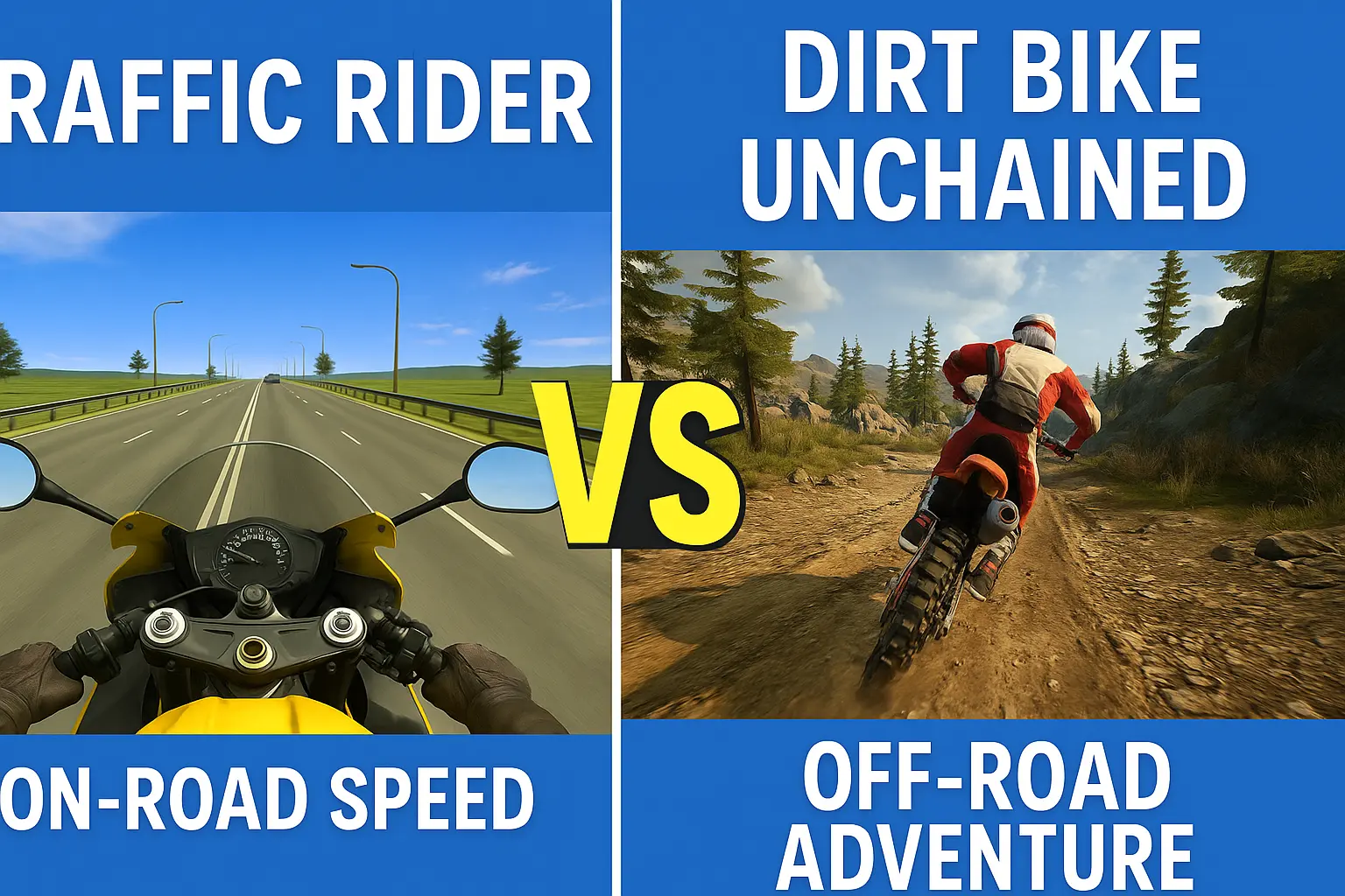 Traffic Rider vs Dirt Bike Unchained