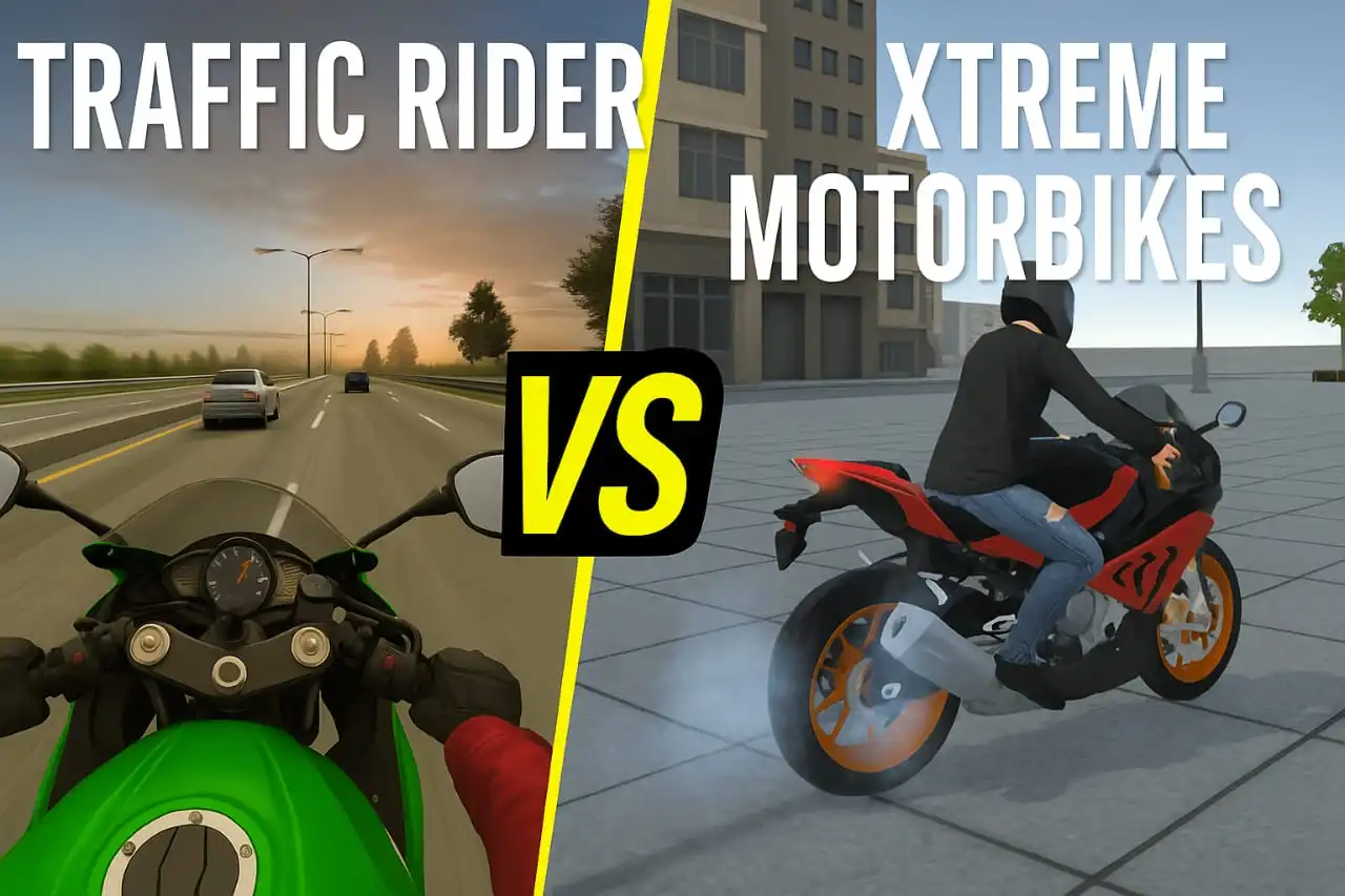 Traffic Rider vs Xtreme Motorbikes
