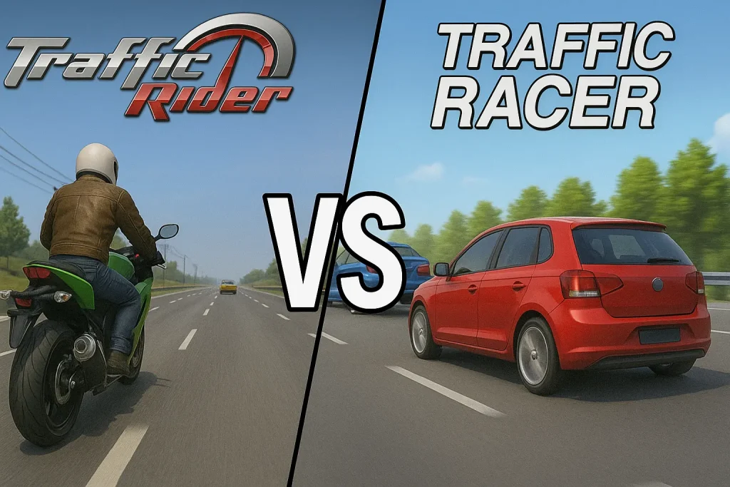 traffic racer vs traffic rider mod apk