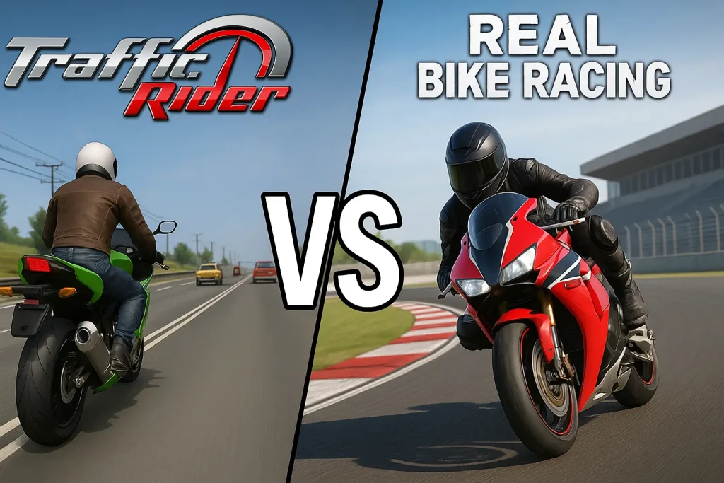 traffic rider vs real bike racing guide