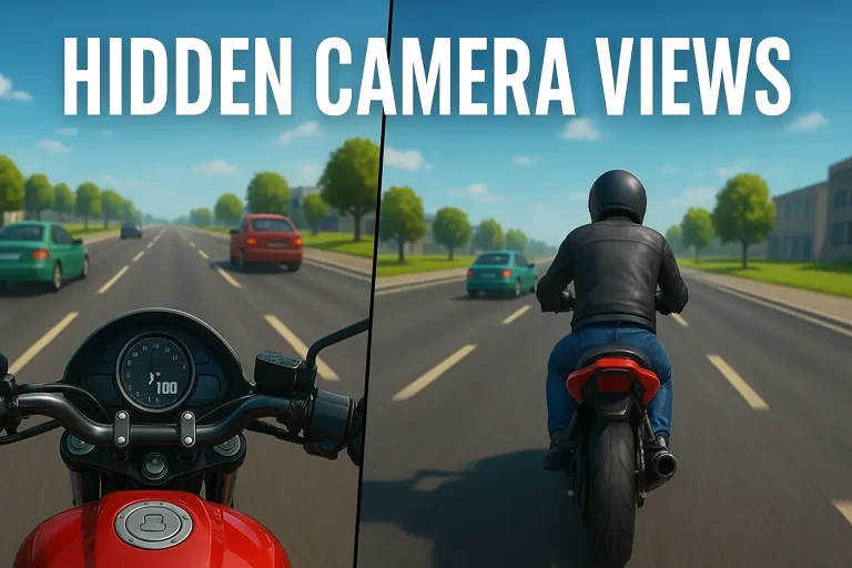 Hidden Camera Views in Traffic Rider