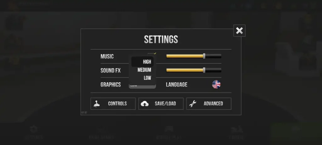 Lower the Graphics Quality to save battery power