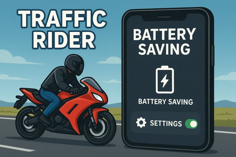 Traffic Rider Settings to Save Battery Power