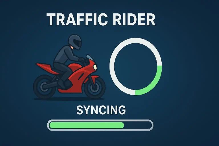 Sync Traffic Rider progress