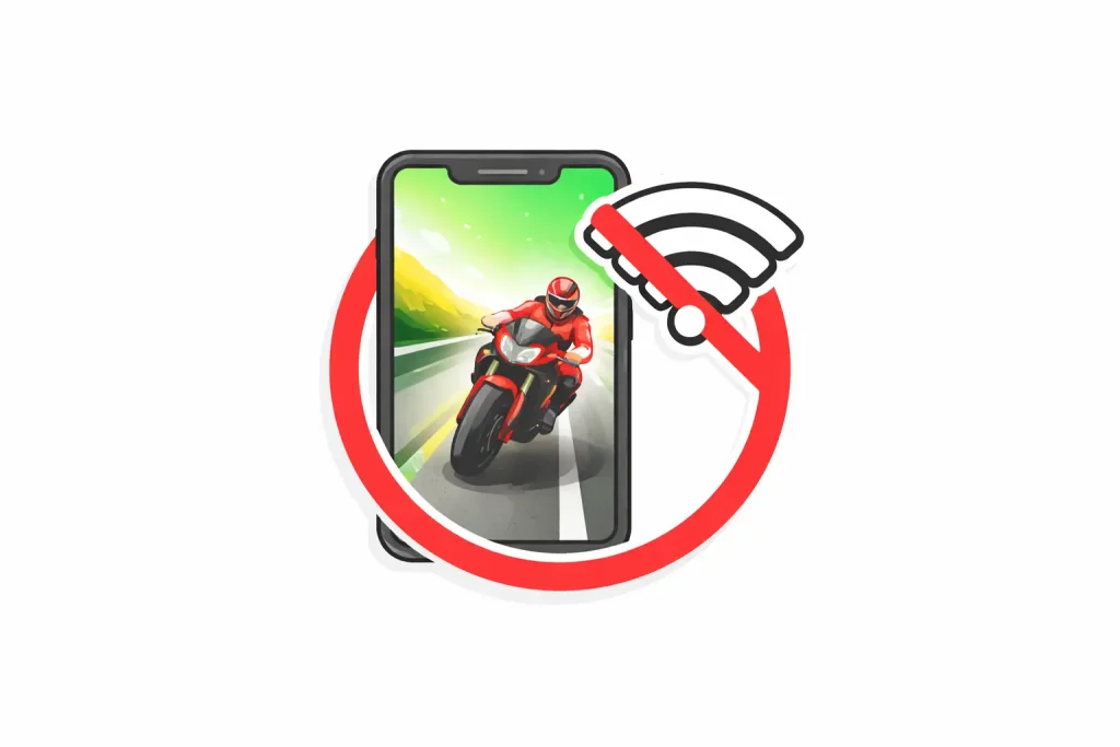 Offline gameplay in Traffic Rider mod APK without internet connection