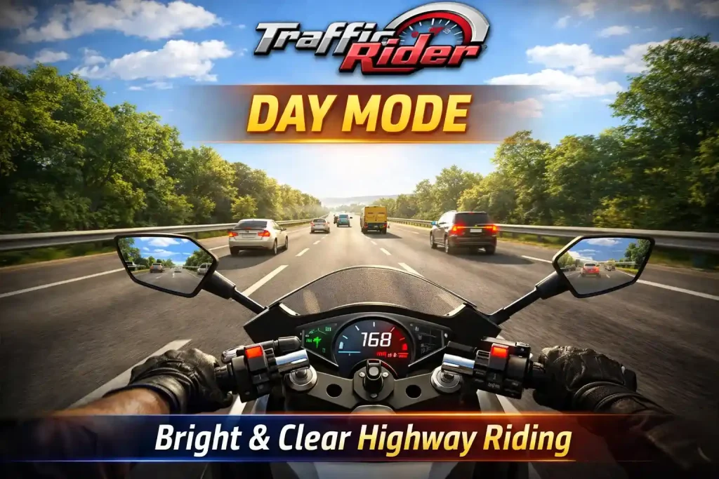 day mode in traffic rider